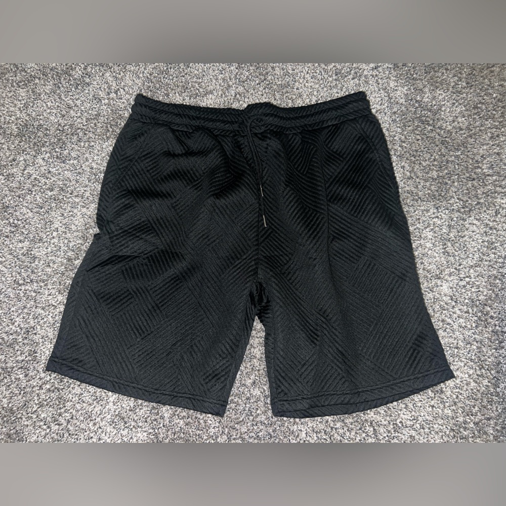 Men's Black Textured Shorts NWOT